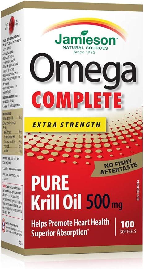 Jamieson Omega Complete Pure Krill Oil 500mg.